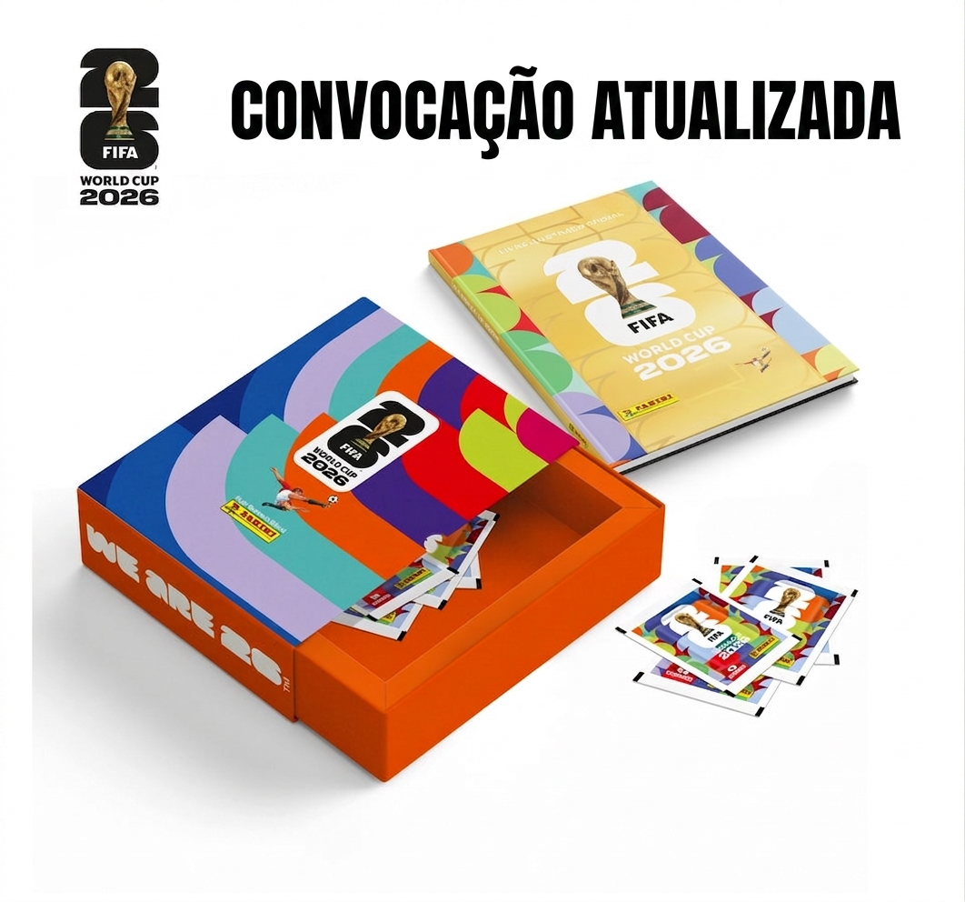 BOX Luva Premium Torcida — Capa Dura Ouro + 80 Envelopes
