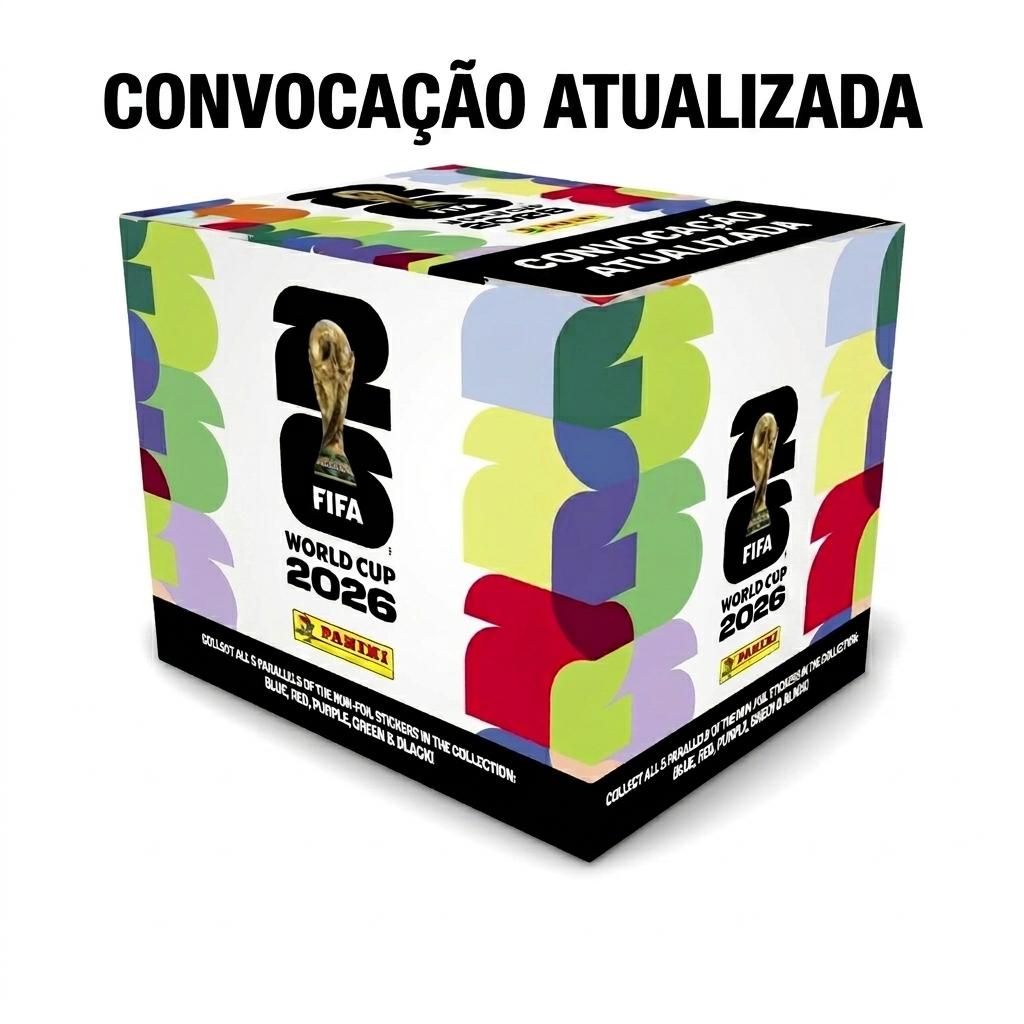 Box com 50 Envelopes de Figurinhas Convocação Atualizada